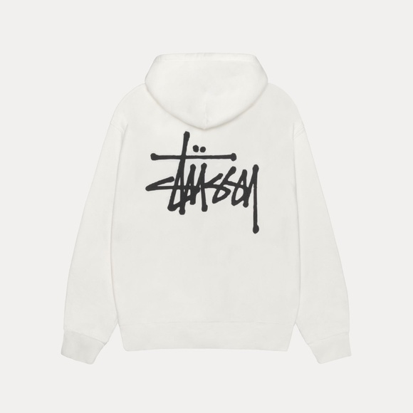 BASIC STÜSSY HOODIE PIGMENT DYED (Color: "Natural," Off-White) - Size: Medium - Picture 12 of 12